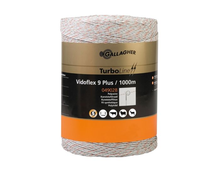 Gallagher Vidoflex 9 TurboLine Plus White 1000m main product photo
