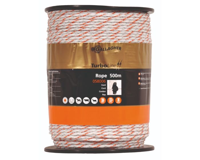 Pleciona lina Gallagher TurboLine Biała 500m main product photo
