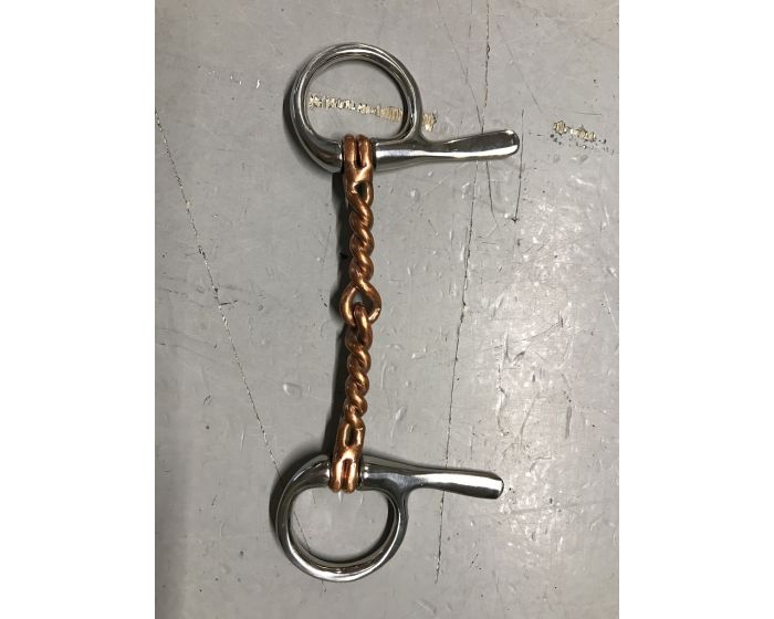 Copper Twisted Bit Jointed Mouthpiece 12cm main product photo