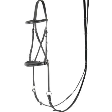 Harry's Horse Ogłowie Bitless Jawcrossed, czarny Cob Kolor Mniej