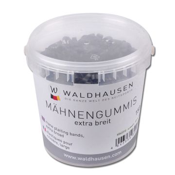 Waldhausen Bardzo szerokie gumki do grzywy w wiaderku