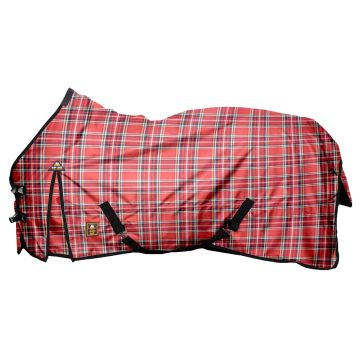 MHS Koc outdoorowy 200 gram "Red Blocks" 215 Czerwony